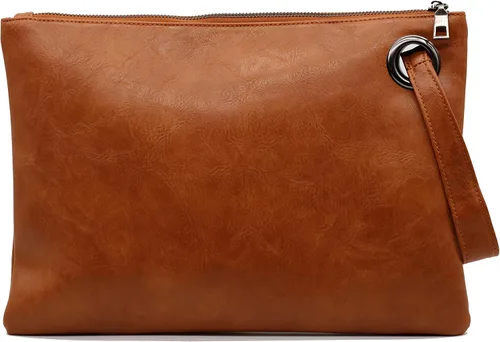 Miniatura 13 de Amaze Bolso de mano de gran tamaño para mujer, bolsa grande de piel sintética, bolso de noche con cartera de hombro para mujer