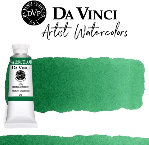Miniatura 231 de DA VINCI PAINTS Pintura Acuarela Profesional para Artistas, Alizarin Crimson (Quinacridone), 37ml Índigo