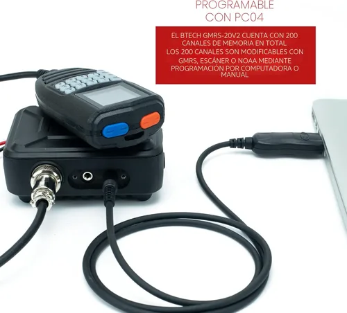 Miniatura 6 de BTECH GMRS-20V2 20W 200 canales totalmente personalizables Radio móvil GMRS bidireccional. IP67 sumergible impermeable, compatible con repetidores