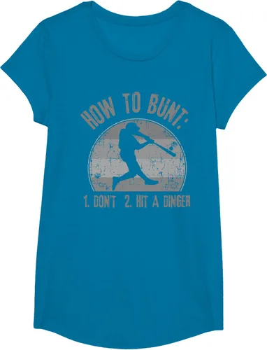 Miniatura 51 de Cómo Bunt Don't Hit A Dinger - Camiseta divertida de béisbol y sóftbol, Negro, S