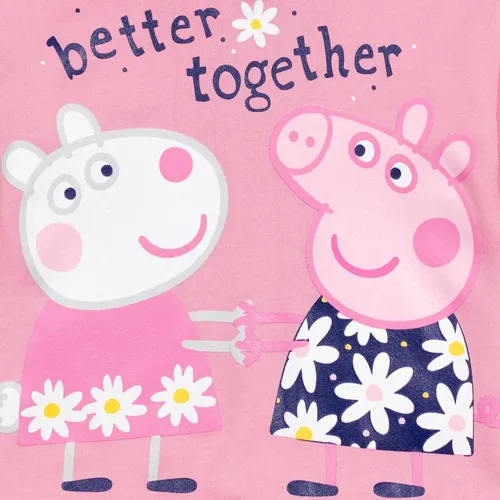 Miniatura 4 de Peppa Pig Conjunto de sudadera con capucha y leggings de forro polar para niñas pequeñas y grandes