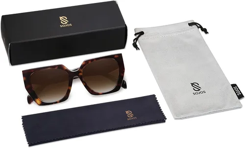 Miniatura 5 de SOJOS Retro Polarized Oversized Sunglasses Womens Big Square Vintage Designer Sunnies SJ2205