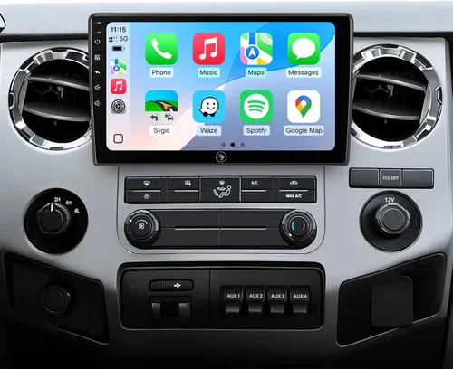 10 Pulgadas para Ford F150 Radio 2004~2008 F250/F350/450/550 2008~2016 | CarPlay Inalámbrico Android Auto | Enchufe y Reproduce | 5G Wi-Fi/Bluetooth