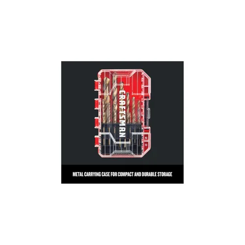 Miniatura 5 de CRAFTSMAN Juego de brocas de óxido de oro de 14 piezas para madera, plástico o metal (CMAM2214)