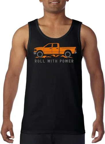 Miniatura 166 de Tee Hunt Camisetas gráficas y camisetas sin mangas para hombre Roll with Power Pickup Truck