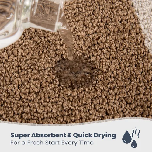 Miniatura 2 de PURRUGS Alfombra de baño antideslizante, lavable a máquina, de 20 x 30 pulgadas, súper absorbente y de secado rápido, extra suave y afelpada