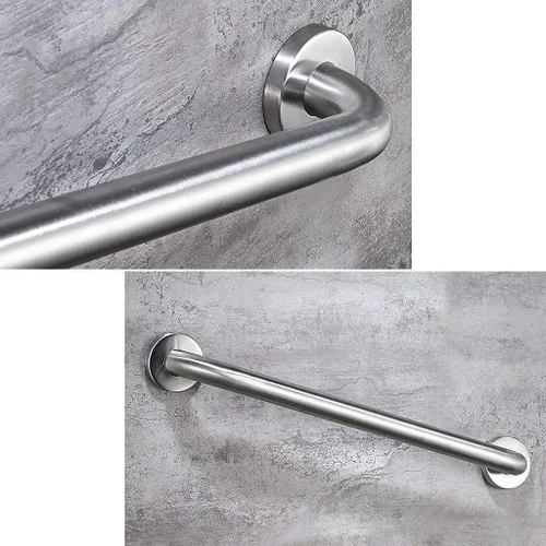 Miniatura 2 de Barras de apoyo para ducha para pared de baño, níquel cepillado para bañeras y duchas, acero inoxidable, pasamanos antideslizantes de seguridad