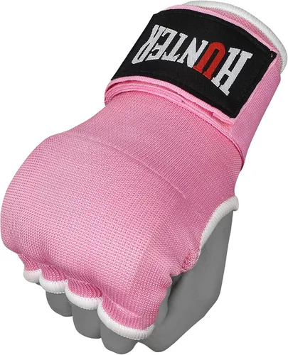 Miniatura 2 de HUNTER - Guantes interiores acolchados con gel y vendas de mano para boxeo, vendas elásticas de entrenamiento rápido para hombres y mujeres, Rosa