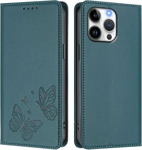 Miniatura 23 de Butterfly Embossed Leather Wallet Flip Case for Motorola Moto E22i 4G, Magnetic Closure, RFID Blocking Cover, Card Holder Black.