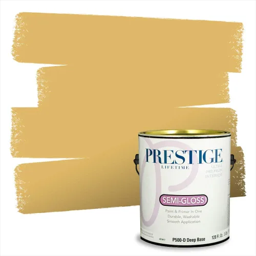 Miniatura 194 de PRESTIGE Paints Exterior Paint and Primer In One, 1-Gallon, Satin, Comparable Match of Benjamin Moore* Royal Linen* 931BM-PCM
