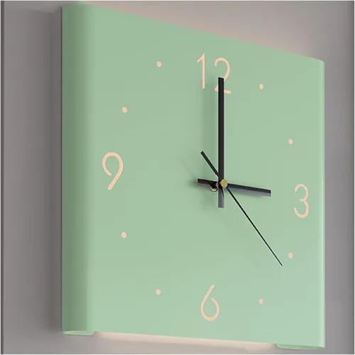 Miniatura 10 de KYOFIS Reloj de pared Corne de doble cara, reloj de pared digital de esquina con escala numeral, funciona con pilas, reloj de pared silencioso