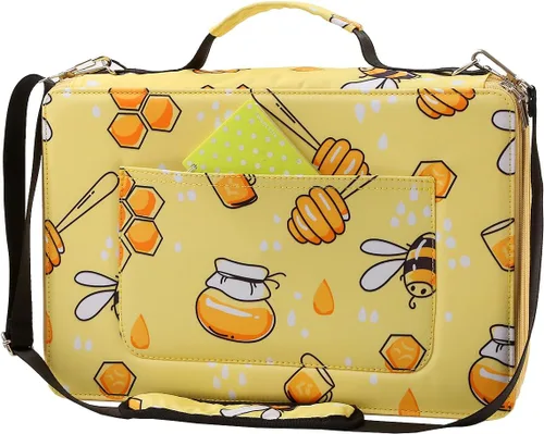 Miniatura 27 de Estuche para lápices Jungle con 120 ranuras de tela Oxford, con ranura para lápices, organizador con práctico envoltorio portátil, soporte multicapa