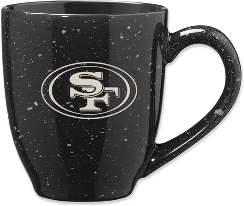 Rico Industries - Taza de café de cerámica con grabado láser de color del equipo de fútbol de la NFL, 16 oz