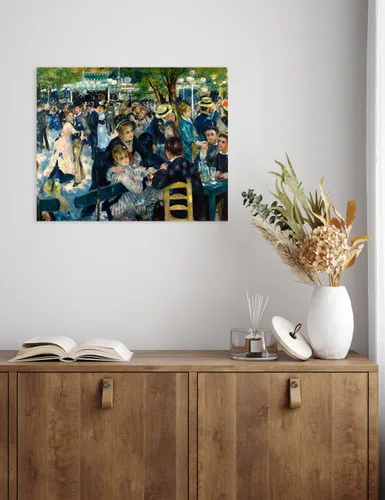 Miniatura 2 de DECORARTS - Bal du Moulin de la Galette, Reproducción de Arte de Pierre Auguste Renoir. Impresiones sobre lienzo en giclée para decoración de pared