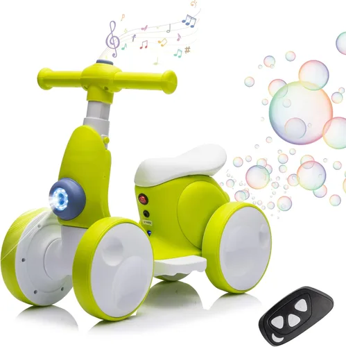 Miniatura 7 de Bicicleta de equilibrio eléctrica 6V para bebés de 1 año, niños y niñas, juguetes para montar de 12 a 48 meses, bicicleta de equilibrio para niños