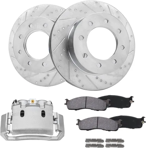 Miniatura 53 de Detroit Axle - 4 rotores de freno para Chevrolet Cruze 2014 2015 [modelos de motores de gas] Rotores de freno de disco perforados y ranurados