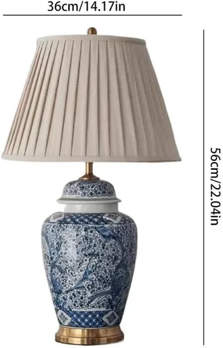 Miniatura 2 de Lamp for Desk Creative Ceramic Table Lamp Retro Study Living Room Corner Decorative Lamp Bedroom Bedside Lamp Desk Lamps for Home Office