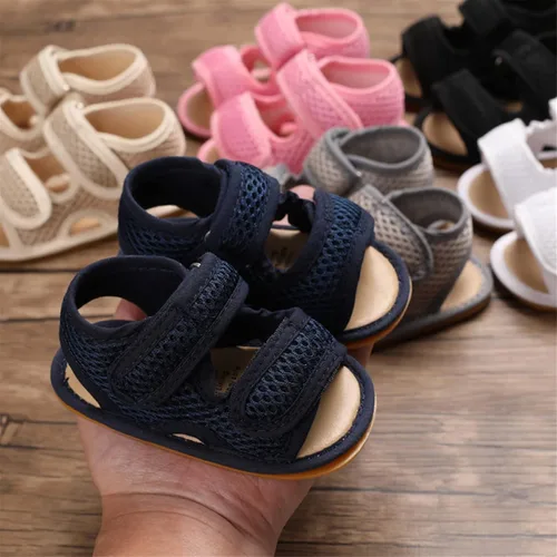 Miniatura 3 de RVROVIC Sandalias de primera calidad para bebés, niños y niñas, suela de goma antideslizante suave, zapatos de verano al aire libre para niños