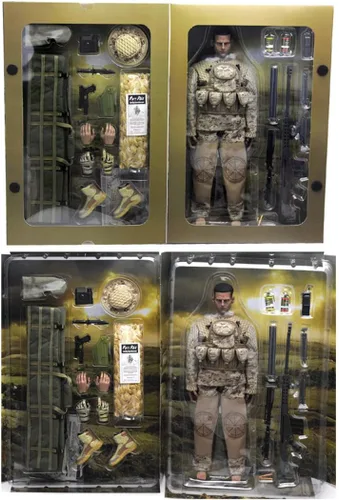 Miniatura 7 de Modelo de figura de acción de soldado para adultos, 12 pulgadas, 1/6, realista, militar, policía, francotirador, soldado, conjunto con accesorios