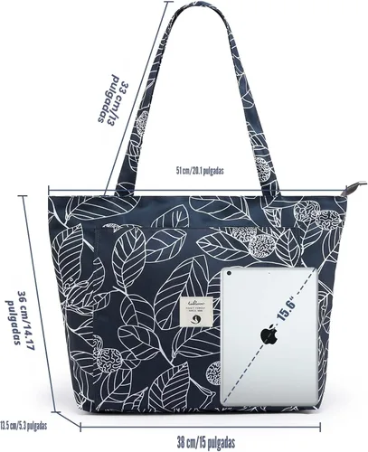 Miniatura 3 de Bolsas de yoga WLLWOO WLLWOO para mujeres con porta-mats de yoga, bolsa de lona para llevar, para pilates, para el hombro, para viajes, oficina, Hoja