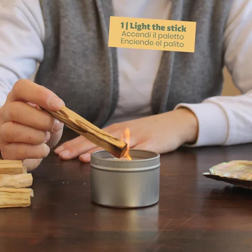 Miniatura 4 de NIRDOSH PALITO - Palitos de Palo Santo 100% madera natural de Ecuador – 15 palos (1.62 oz) – Yoga y meditación – Bursera Graveolens