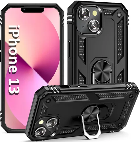 Miniatura 18 de ADDIT i Phone 13 Pro Max - Funda para iPhone 13 Pro Max, con anillo de soporte, soporte ajustable, grado militar, protección resistente, a prueba