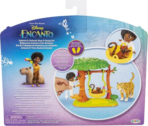 Miniatura 7 de Disney Encanto Antonio's Animal Swing Playset con figura de Jaguar