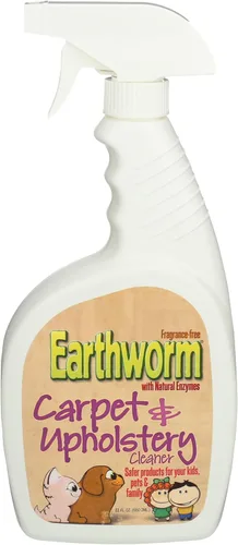 Earthworm Limpiador de alfombras y tapicería, removedor de manchas y manchas, enzimas naturales, más seguro para la familia, respetuoso con el medio