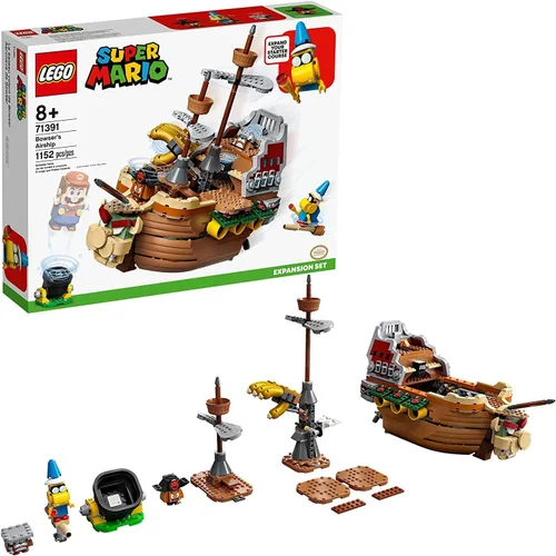 LEGO Super Mario Bowser's Airship Expansion Set 71391 Juguete de construcción para niños; nuevo 2021 (1,152 piezas)