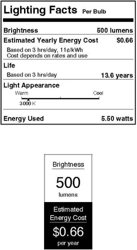 Miniatura 7 de Westinghouse 5268020 - foco LED regulable de 5,5 W (equivalente a 40 W), vidrio cortado G25, filamento transparente, 6 unidades, base mediana
