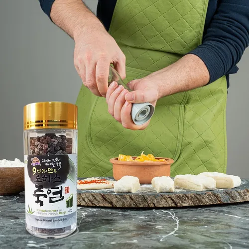 Miniatura 7 de Sal de bambú Lohas tostada prémium 9X de 1.41 oz – Sal de bambú coreana tradicional de tamaño viaje con rico sabor y alto contenido mineral