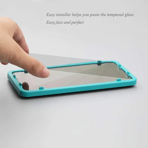 Miniatura 3 de Ibywind Protector de pantalla para Redmi Note 9, con 2 piezas de vidrio templado, 1 protector de lente de cámara, 1 película de fibra de carbono