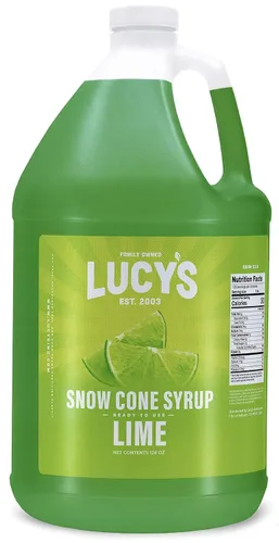 Miniatura 11 de Lucy's Family Owned – Jarabe para cono de nieve de raspado – 1 galón (128 onzas)