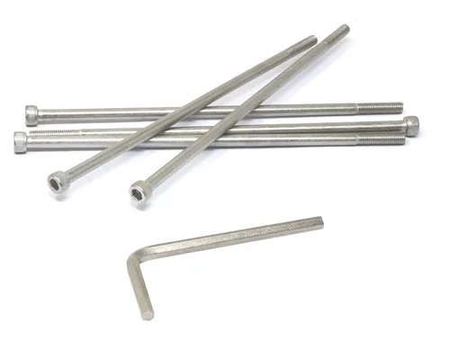 Miniatura 240 de iexcell 25 piezas M4 x 60/65/70/75/3.150 in paso de rosca 0.028 in acero inoxidable 304 cabeza hexagonal Tornillos Tornillos surtido Kit