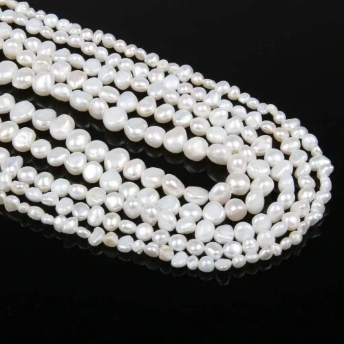 Miniatura 2 de Perla natural, perlas cultivadas de agua dulce naturales, cuentas sueltas para hacer joyas, collares, pulseras para mujeres, 14 pulgadas, paquete