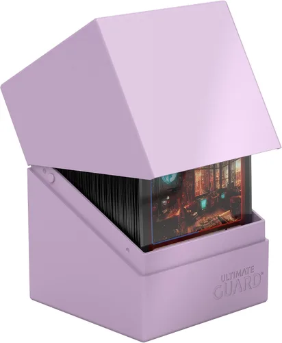 Miniatura 13 de Ultimate Guard Boulder Solid 100+, Estuche para Mazo para 100 Cartas TCG con Doble Funda, Morado, Almacenamiento Seguro y Duradero