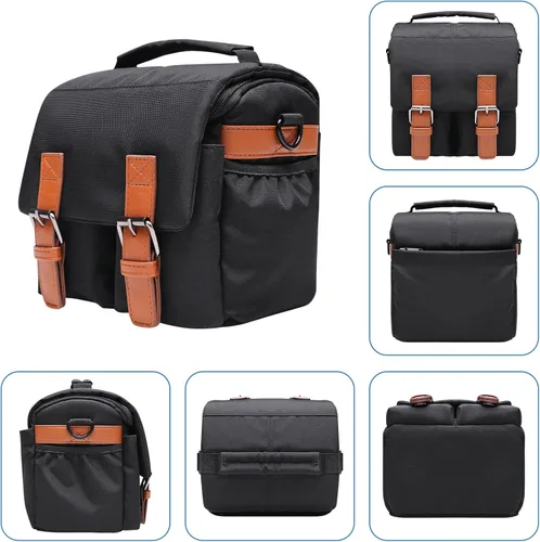 Miniatura 2 de XANAD Bolsa de cámara DSLR para cámaras sin espejo Canon EOS RebelT7/R100/R50/R6 Mark II/R50 V/R8/R10/R6 Mark III/R5 Mark II/RP SLR sin espejo