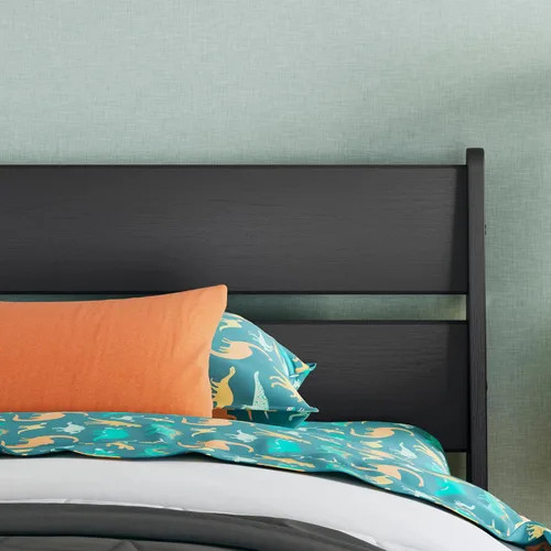 Miniatura 4 de Signature Design by Ashley Socalle - Cabecera moderna con paneles, individual, color negro