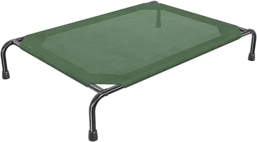 Miniatura 8 de Simple Trending - Cama elevada para perros para perros de tamaño grande, cuna elevada para mascotas al aire libre con cama de hamaca para mascotas