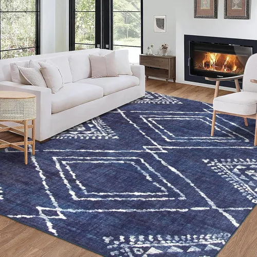 Miniatura 39 de ReaLife Rugs Alfombra Pasillo Lavable a Máquina - Sala de Estar Dormitorio Baño Cocina Entrada Oficina - Acolchada Pelo Bajo Resistente a Manchas