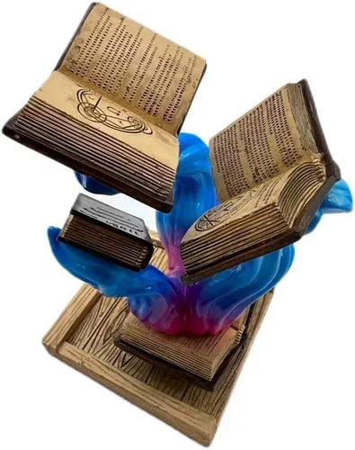 Miniatura 3 de Thyggzjbs Torre de Dados de Libro Mágico, Torre de Dados Tomes of Magics, Torre de Dados Mágicos, Torre de Dados de Libro Grande, Adornos, Esferas