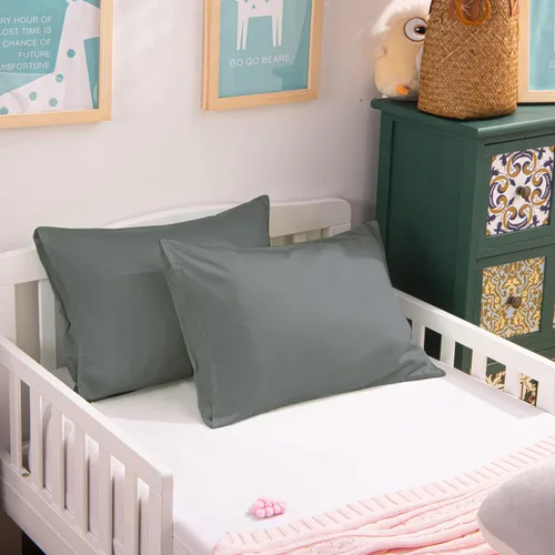 Miniatura 5 de NTBAY - Fundas de almohada de algodón egipcio para niños pequeños - Juego de 2 - Fundas de almohada de viaje - Fundas de almohada de algodón de 500