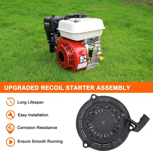 Miniatura 3 de Hipa GCV160 Conjunto de arranque de retroceso compatible con Honda GCV 160 GCV135 EN2000 HRU19 GC135 GC160 EN2000 motor generador cortacésped