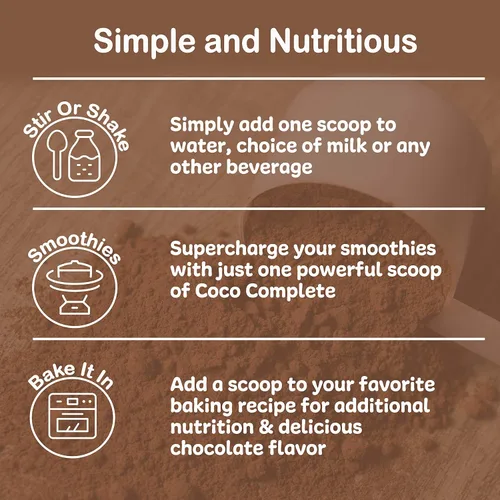 Miniatura 5 de New Vitality Coco Complete - Suplemento en polvo superalimento que aumenta el sistema inmunológico y el metabolismo, apoyo energético, sin azúcar