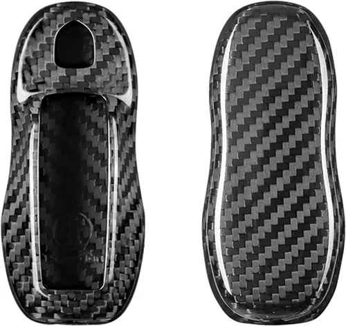 Miniatura 9 de Funda para llavero de fibra de carbono genuina para Porsche 718 911 Carrera 918 Spyder Boxster 981 Cayenne 92A Cayman 981 para Macan para Panamera