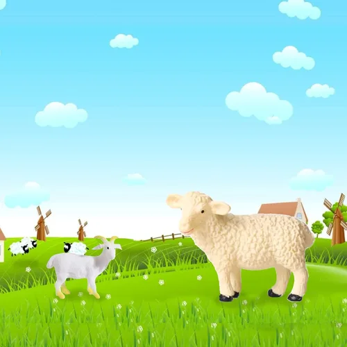 Miniatura 6 de 15 piezas de mini figuras de juguetes realistas de animales de granja, juego educativo de aprendizaje de plástico, suministros de fiesta temática