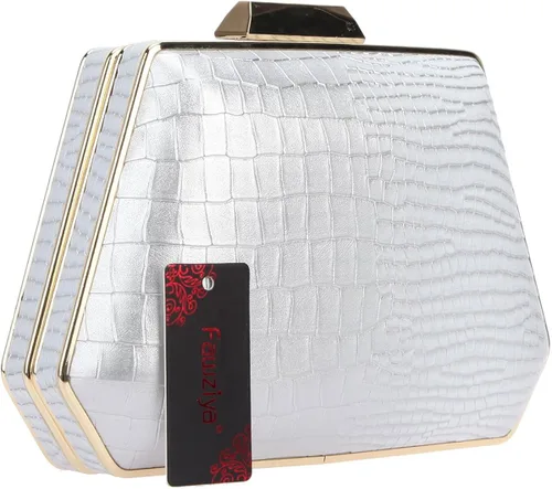 Miniatura 4 de Fawziya Snake Pattern Clutch Purse Seashell Bolsas de noche y embragues para las mujeres