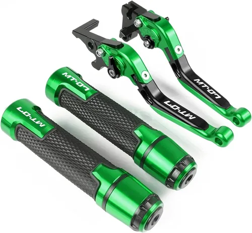 Miniatura 16 de Accesorios de motocicleta Ajustable Plegable Extensible Freno Palanca de Embrague Manillar Manillar Empuñaduras de Mano Tapa CNC para Yamaha MT-07
