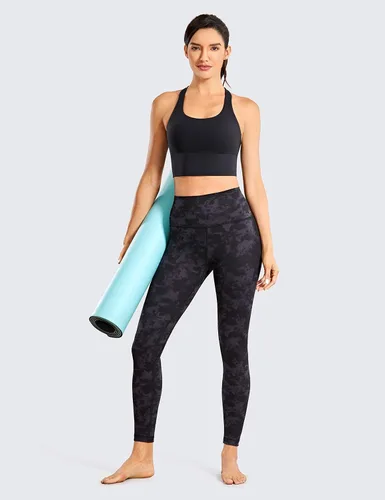 Miniatura 4 de CRZ YOGA Sujetadores deportivos de tirantes largos para mujer, sin varillas, acolchados, cruzados, para yoga, camisetas sin mangas recortadas