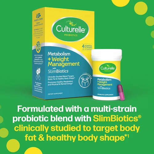 Miniatura 7 de Culturelle Metabolismo + Control de peso con cápsulas probióticas SlimBiotics® – 30 unidades – Ayuda a controlar el peso de manera segura - Promueve